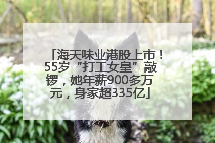 海天味业港股上市！55岁“打工女皇”敲锣，她年薪900多万元，身家超335亿