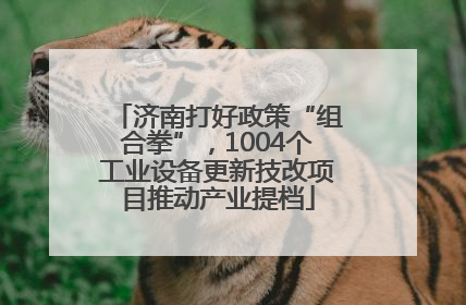 济南打好政策“组合拳”，1004个工业设备更新技改项目推动产业提档