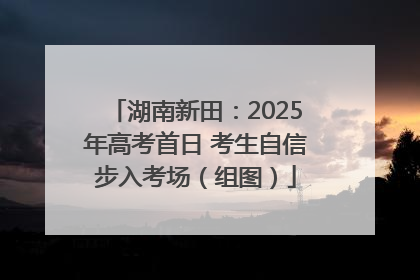 湖南新田：2025年高考首日 考生自信步入考场（组图）