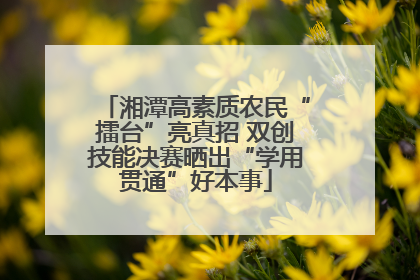 湘潭高素质农民“擂台”亮真招 双创技能决赛晒出“学用贯通”好本事
