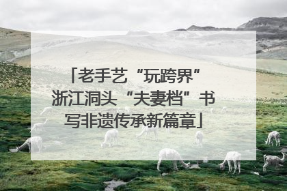 老手艺“玩跨界” 浙江洞头“夫妻档”书写非遗传承新篇章