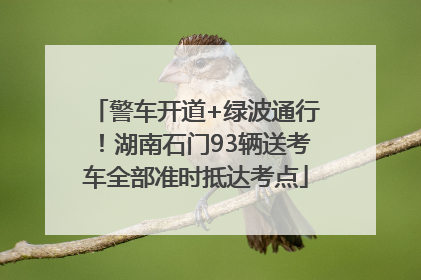 警车开道+绿波通行！湖南石门93辆送考车全部准时抵达考点