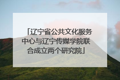 辽宁省公共文化服务中心与辽宁传媒学院联合成立两个研究院