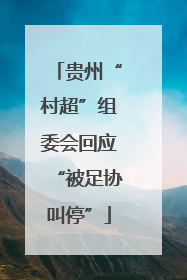 贵州“村超”组委会回应“被足协叫停”