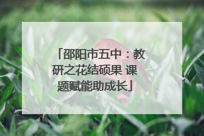 邵阳市五中：教研之花结硕果 课题赋能助成长