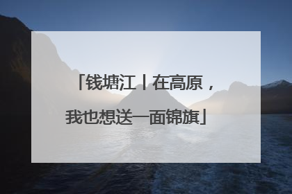 钱塘江丨在高原，我也想送一面锦旗