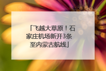 飞越大草原！石家庄机场新开3条至内蒙古航线