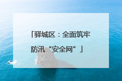 驿城区：全面筑牢防汛“安全网”
