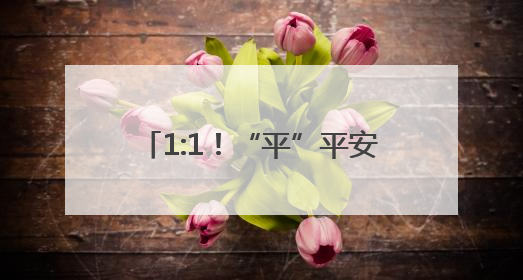 1:1！“平”平安安，同样“警”彩！