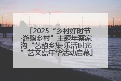 2025“乡村好时节·游购乡村”主题年蔡家沟“艺韵乡集·乐活时光”艺文嘉年华活动启幕