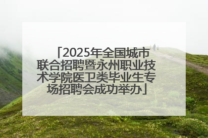 2025年全国城市联合招聘暨永州职业技术学院医卫类毕业生专场招聘会成功举办