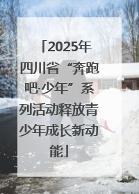 2025年四川省“奔跑吧·少年”系列活动释放青少年成长新动能