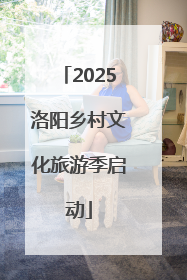 2025洛阳乡村文化旅游季启动