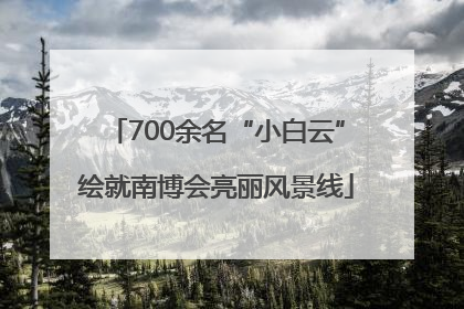 700余名“小白云”绘就南博会亮丽风景线