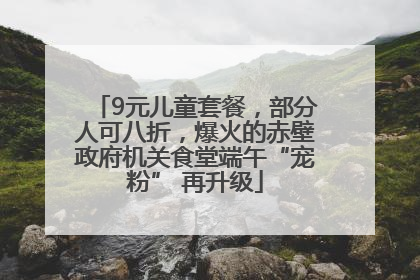 9元儿童套餐，部分人可八折，爆火的赤壁政府机关食堂端午“宠粉” 再升级